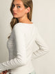 HARLOW ESSENTIAL LONG SLEEVE SCOOPNECK - CLOUD HARLOW - Boathouse USA