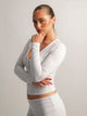 HARLOW GIA HENLEY LONG SLEEVE - MELANGE