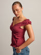 HARLOW EMILY TOP - BURGUNDY