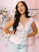 HARLOW EMILY TOP - DITSY -WHITE HARLOW - Boathouse USA