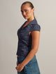 HARLOW MARGO BUTTON UP - NAVY