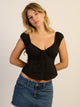 HARLOW EMERY TOP - BLACK HARLOW - Boathouse USA
