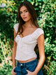 HARLOW EMERY TOP - WHITE HARLOW - Boathouse USA