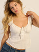 HARLOW EMERY TOP - WHITE HARLOW - Boathouse USA