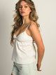 HARLOW DELILAH TANK TOP - WHITE HARLOW - Boathouse USA