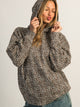 HARLOW CLOUD HOODIE - LEOPARD
