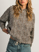 HARLOW CLOUD HOODIE - LEOPARD
