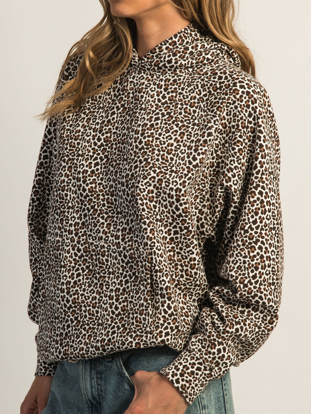 HARLOW CLOUD HOODIE - LEOPARD