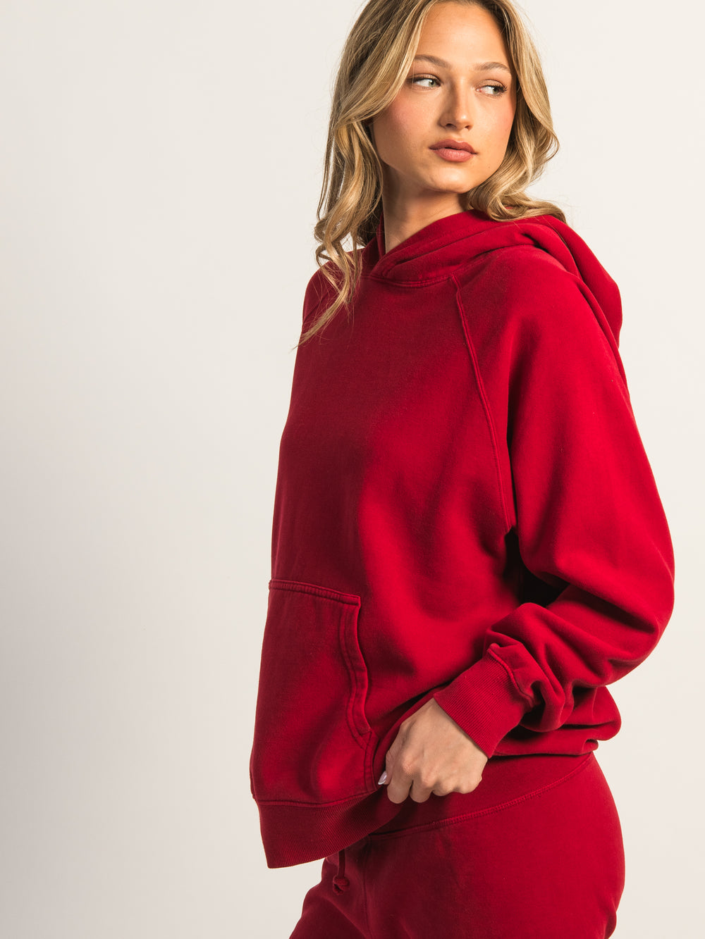 HARLOW CLOUD HOODIE - RUBY