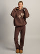 HARLOW CLOUD HOODIE - APPLIQUE - BROWN