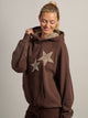 HARLOW CLOUD HOODIE - APPLIQUE - BROWN