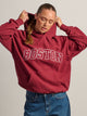 HARLOW CLOUD HOODIE - APPLIQUE - BURGUNDY