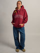 HARLOW CLOUD HOODIE - APPLIQUE - BURGUNDY