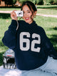 HARLOW CLOUD HOODIE - APPLIQUE NAVY
