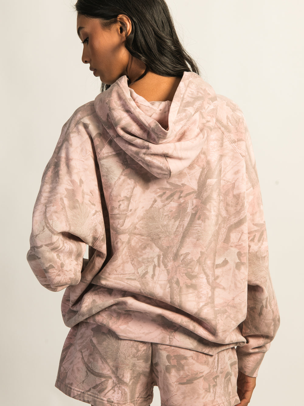 HARLOW CLOUD HOODIE - PINK CAMO