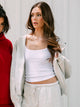 HARLOW CLOUD ZIP UP - CLOUD