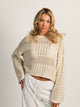 HARLOW LAYLA CROCHET LONG SLEEVE - CREAM HARLOW - Boathouse USA