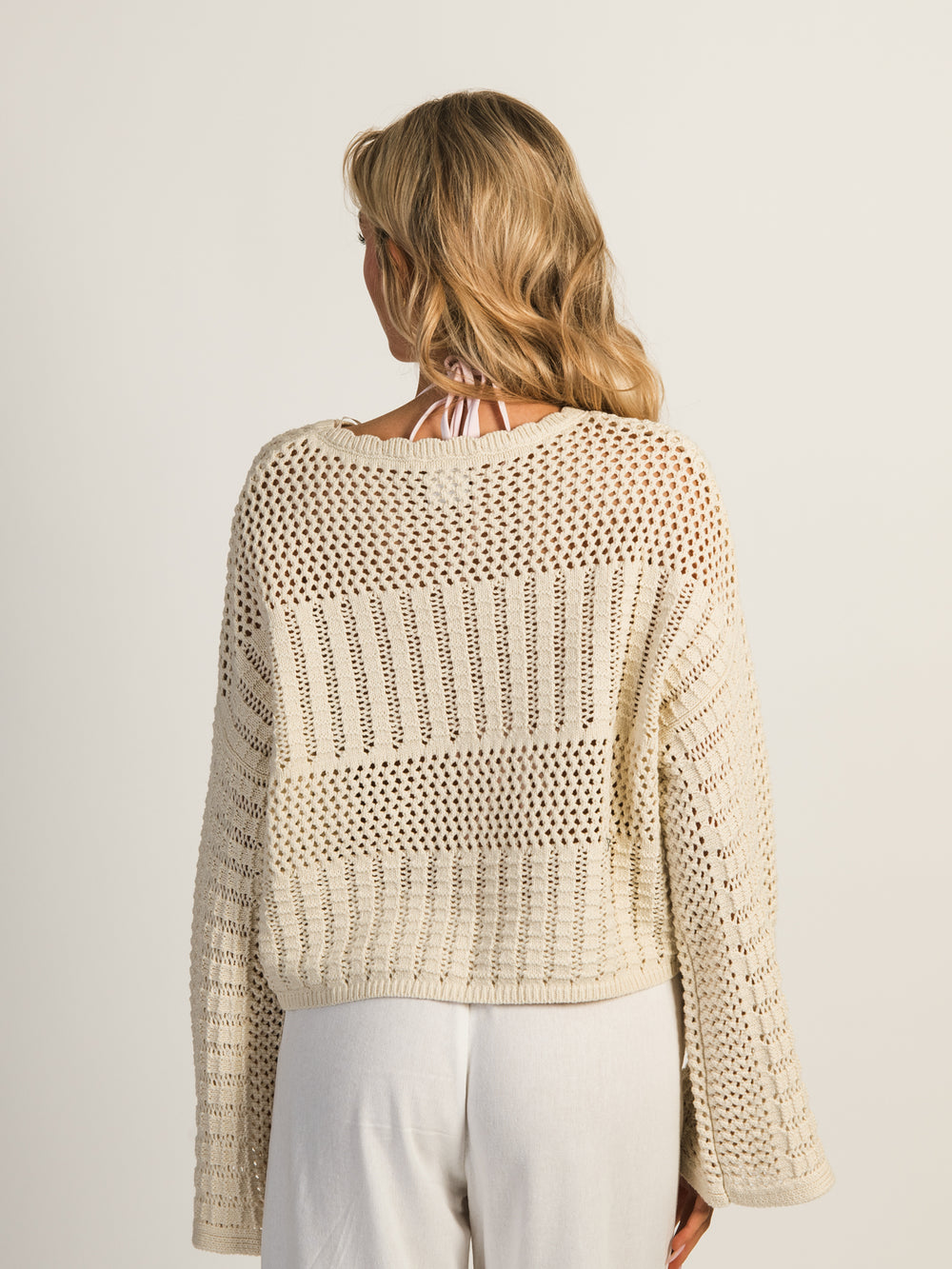 HARLOW LAYLA CROCHET LONG SLEEVE - CREAM