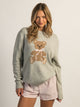 HARLOW KNIT TEDDY CREWNECK SWEATER - CLOUD HARLOW - Boathouse USA