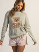 HARLOW KNIT TEDDY CREWNECK SWEATER - CLOUD HARLOW - Boathouse USA