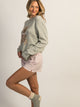 HARLOW KNIT TEDDY CREWNECK SWEATER - CLOUD