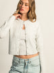 HARLOW COLLINS CARDIGAN - CLOUD
