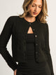 HARLOW COLLINS KNIT CARDIGAN - BLACK HARLOW - Boathouse USA