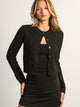 HARLOW COLLINS KNIT CARDIGAN - BLACK HARLOW - Boathouse USA
