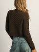 HARLOW COLLINS KNIT CARDIGAN - CHOCOLATE HARLOW - Boathouse USA