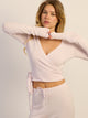 HARLOW GIA WRAP SWEATER - ROSE HARLOW - Boathouse USA