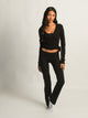 HARLOW GIA WRAP SWEATER - BLACK HARLOW - Boathouse USA