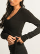 HARLOW GIA WRAP SWEATER - BLACK HARLOW - Boathouse USA