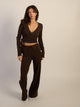HARLOW GIA WRAP SWEATER - CHOCOLATE HARLOW - Boathouse USA