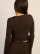 HARLOW GIA WRAP SWEATER - CHOCOLATE HARLOW - Boathouse USA