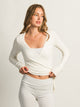 HARLOW GIA WRAP SWEATER - OFF WHITE HARLOW - Boathouse USA