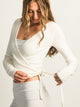 HARLOW GIA WRAP SWEATER - OFF WHITE HARLOW - Boathouse USA