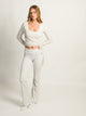 HARLOW GIA WRAP SWEATER MELANGE - CLOUD HARLOW - Boathouse USA