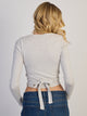 HARLOW GIA WRAP SWEATER MELANGE - CLOUD HARLOW - Boathouse USA