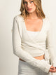 HARLOW GIA WRAP SWEATER MELANGE - CLOUD HARLOW - Boathouse USA
