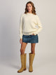 HARLOW MABLE CABLE KNIT SWEATER - OFF WHITE HARLOW - Boathouse USA