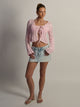 HARLOW KRISTY CROCHET LONGSLEEVE - BABY PINK HARLOW - Boathouse USA