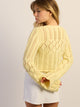 HARLOW KRISTY CROCHET LONG SLEEVE - YELLOW HARLOW - Boathouse USA