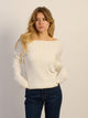 HARLOW CALI CABLEKNIT OFF THE SHOULDER HARLOW - Boathouse USA