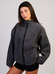 HARLOW COCO SHERPA ZIP - CHARCOAL HARLOW - Boathouse USA