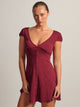 HARLOW REMI DRESS - BURGUNDY HARLOW - Boathouse USA
