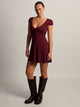 HARLOW REMI DRESS - BURGUNDY HARLOW - Boathouse USA