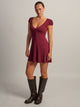HARLOW REMI DRESS - BURGUNDY HARLOW - Boathouse USA