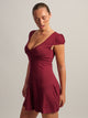 HARLOW REMI DRESS - BURGUNDY HARLOW - Boathouse USA