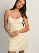HARLOW VALERIE SHORT DRESS - YELLOW HARLOW - Boathouse USA