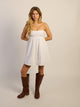 HARLOW JUNE DRESS - WHITE HARLOW - Boathouse USA